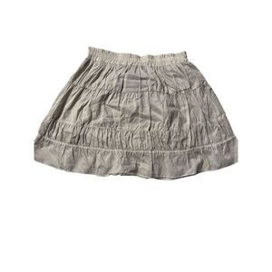 Misa Los Angeles Women's Natural Wren Pinstripe Smocked Mini Skirt Size XS NWT